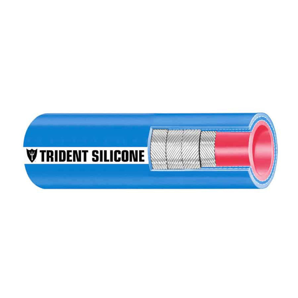 Trident Marine 8" ID x 6' Long Silicone Marine Wet Exhaust & Water Hose - Blue 202V8001