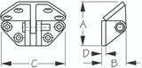 Sea Dog Marine Stainless Steel Hatch Hinge Angle Base (205282-1)