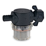 Shurflo by Pentair Swivel Nut Strainer - 1/2" Barb Inlet - Clear Bowl 255-325