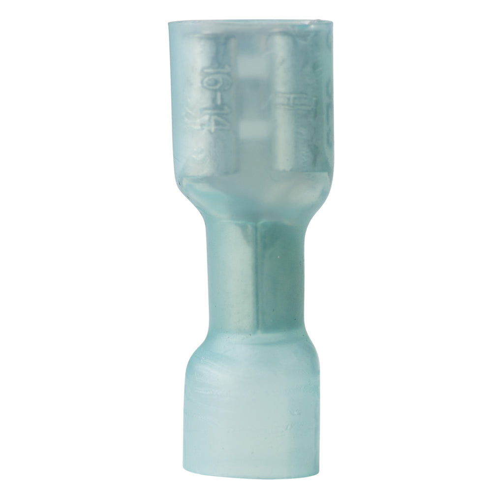 Ancor 16-14 Female Disconnect Heat Shrink Blue 100 Pack 317899