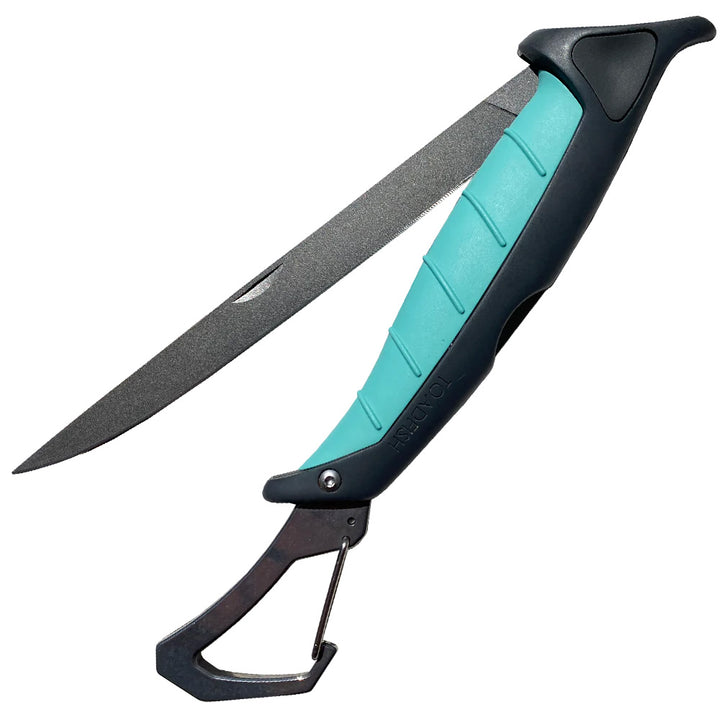 Toadfish Stowaway Folding Fillet Knife w/Built-In Carabiner - 7" 1029