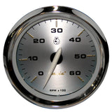 Faria Kronos 4" Tachometer - 6,000 RPM (Gas - Inboard & I/O) 39004