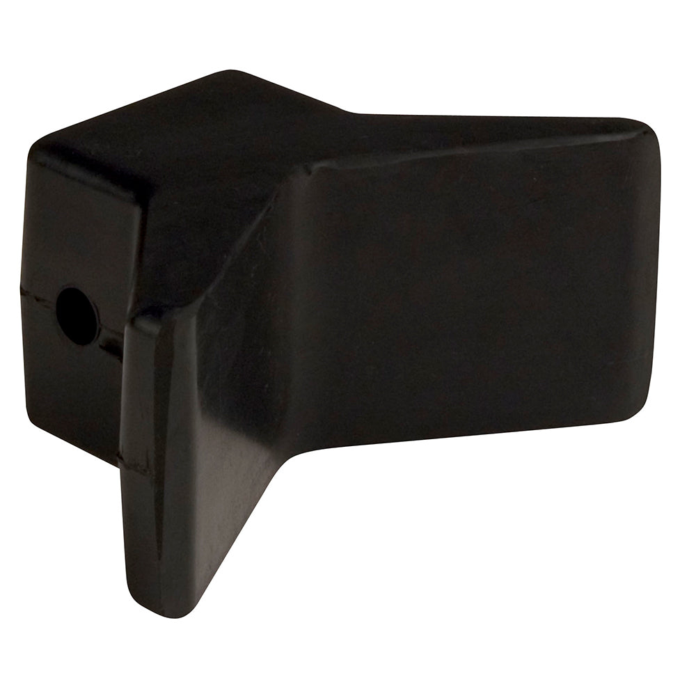 C.E. Smith Bow Y-Stop - 3" x 3" - Black Natural Rubber 29551