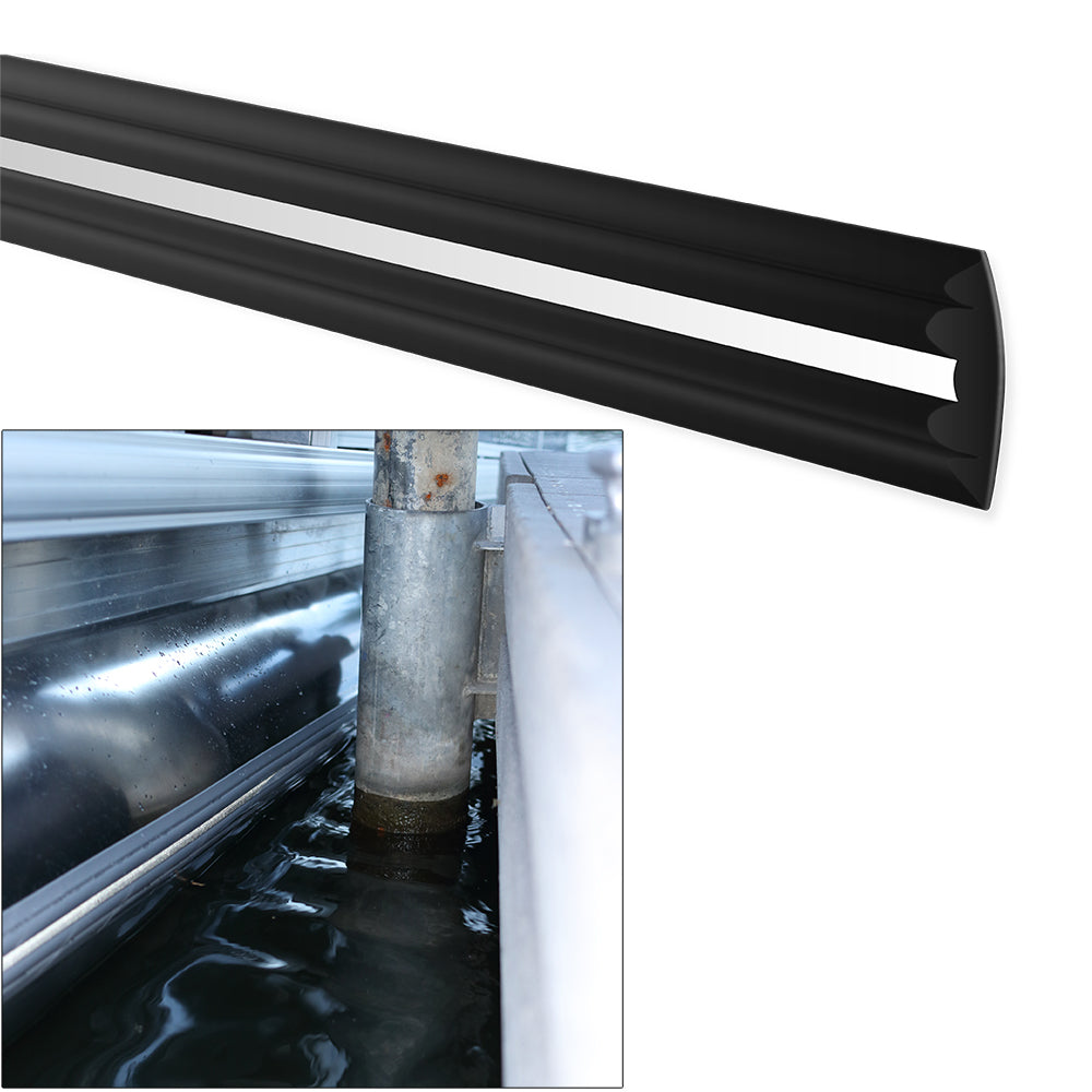 Megaware PontoonGuard® - 32' Kit - (2) 16' Guards f/Pontoon Up To 21' - Black 30232