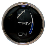 Faria Chesapeake Black 2" Trim Gauge (Mercury / Mariner / Mercruiser / Volvo DP / Yamaha '01 and newer) 13707