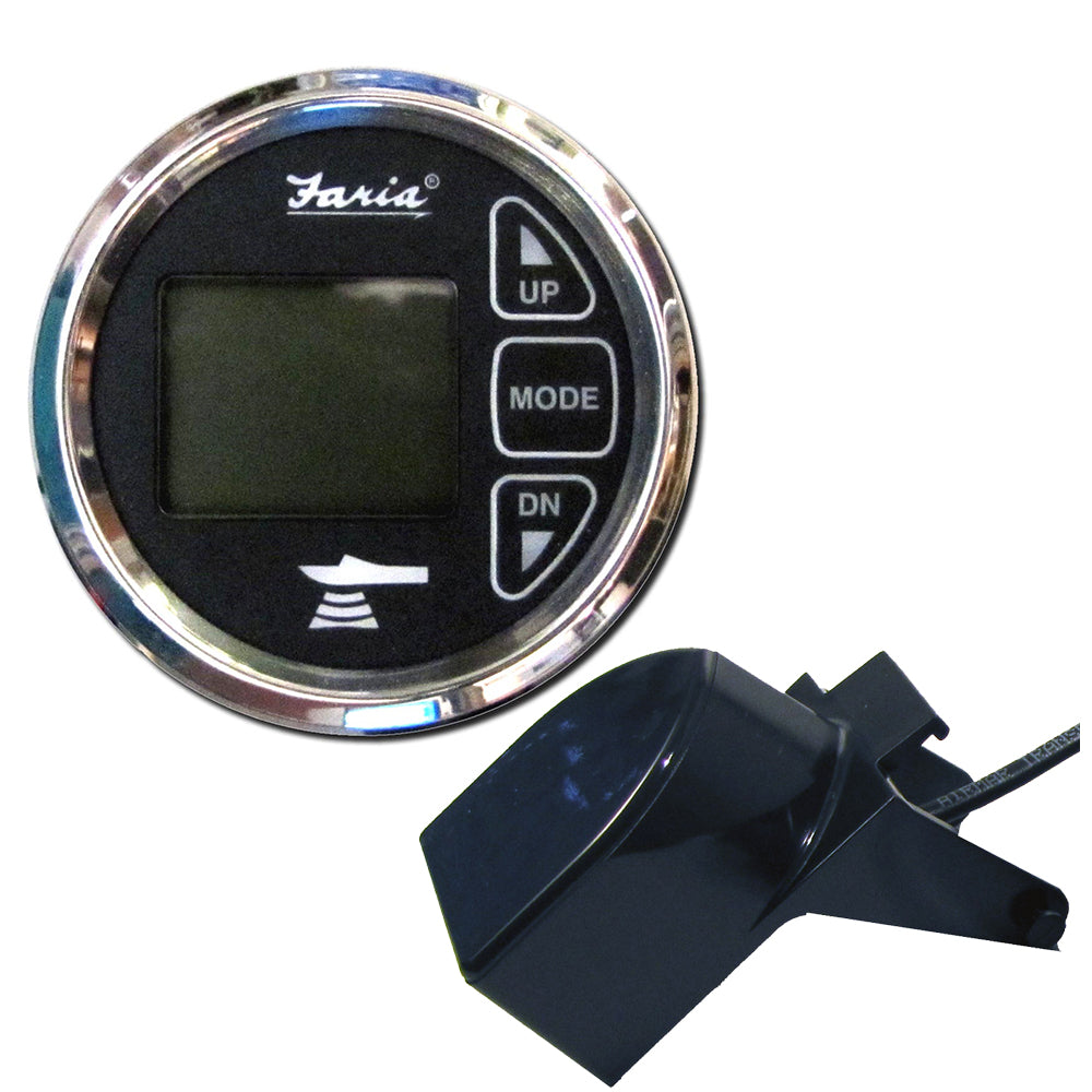 Faria Chesapeake Black 2" Dual Depth & Temp Sounder w/Transom Mount Transducer 13752