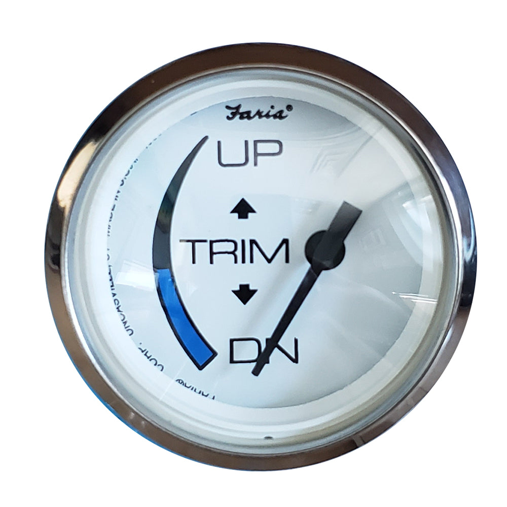Faria Chesapeake White SS 2" Trim Gauge f/Honda Engines 13889