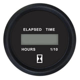 Faria Euro Black 2" Digital Hourmeter Gauge 12835