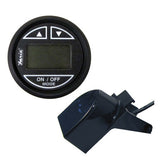 Faria Euro Black 2" Depth Sounder w/ Transom Mount Transducer 12850