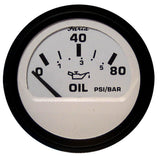 Faria Euro White 2" Oil Pressure Gauge (80 PSI) 12902