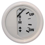 Faria Dress White 2" Trim Gauge (Mercury / Mariner / Mercruiser / Volvo DP / Yamaha '01 and newer) 13122