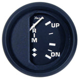 Faria Euro Black 2" Trim Gauge f/ Mercury / Mariner / Mercruiser / Volvo DP / Yamaha '01 and Newer 12828