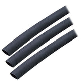 Ancor Adhesive Lined Heat Shrink Tubing (ALT) - 3/8" x 3" - 3-Pack - Black 304103