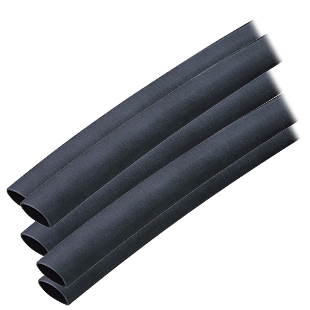 Ancor Adhesive Lined Heat Shrink Tubing (ALT) - 3/8" x 6" - 5-Pack - Black 304106