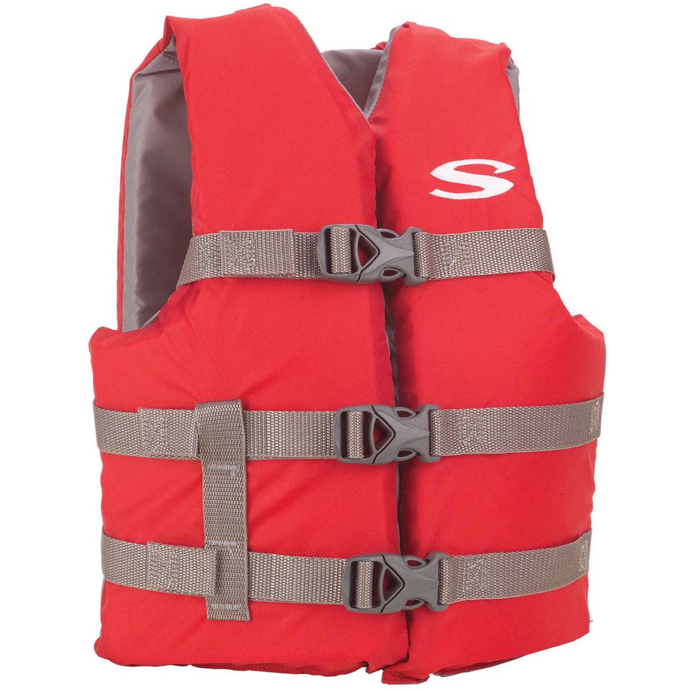 Stearns Youth Classic Vest Life Jacket - 50-90lbs - Red/Grey 2159436