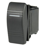 BEP DPDT Contura Switch - 1-Amber LED - ON/OFF/(ON) 1001807