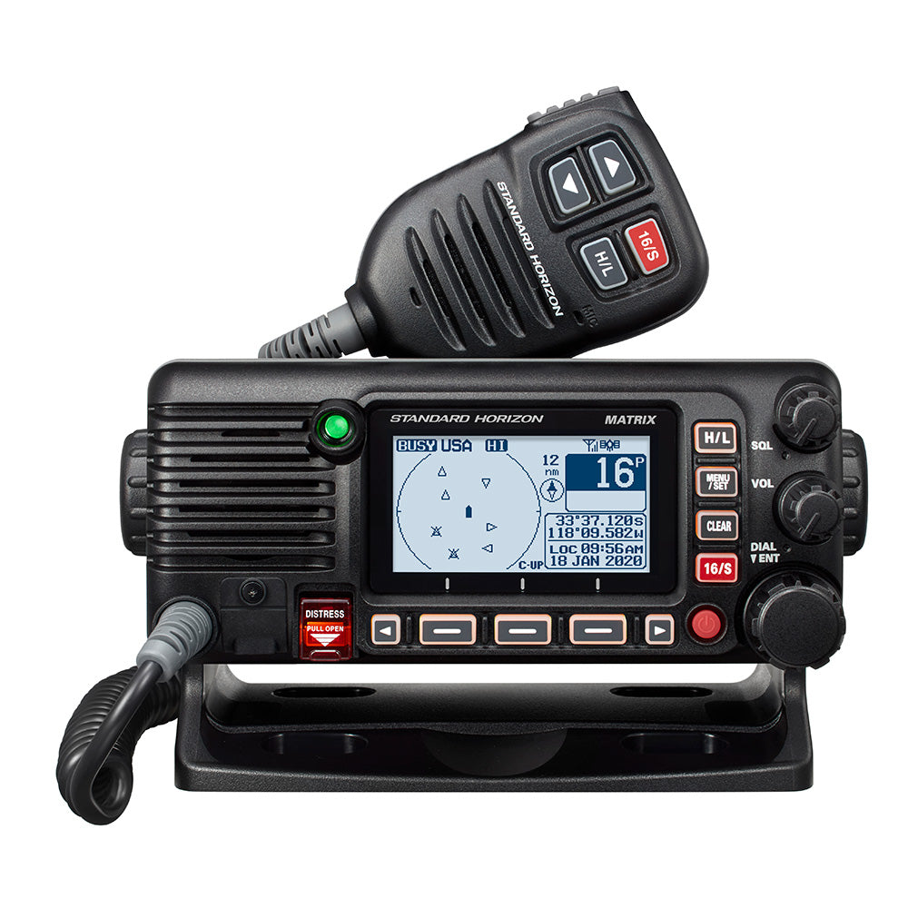 Standard Matrix AIS/GPS Black 25W Fixed Mount VHF NMEA2000 GX2410GPS