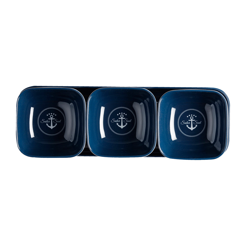 Marine Business Melamine Snack Set - SAILOR SOUL - Set of 4 14013