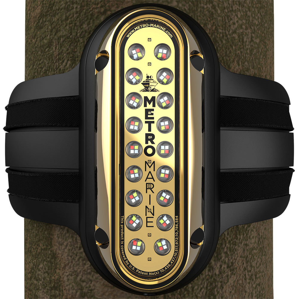 Metro Marine High-Output Vertical Piling Mount Light w/Intelligent Full Spectrum LEDs - RGBW, 90° Beam F-PME1-V-FS-90