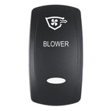 Pacer Actuator - 'BLOWER' f/V Series Contura Switches - Black - Laser Etched (Top/Bottom Light) EV2LE-BLWR