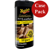 Meguiar's Gold Class™ Rich Leather Cleaner & Conditioner Wipes *Case of 6* G10900CASE