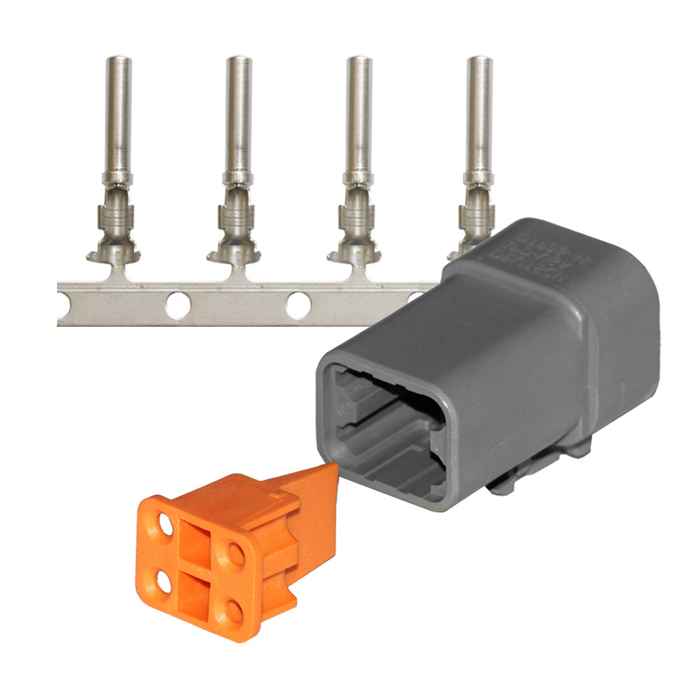 Pacer DTP Deutsch Plug Repair Kit - 14-12 AWG (4 Position) TDTP06F-4RS