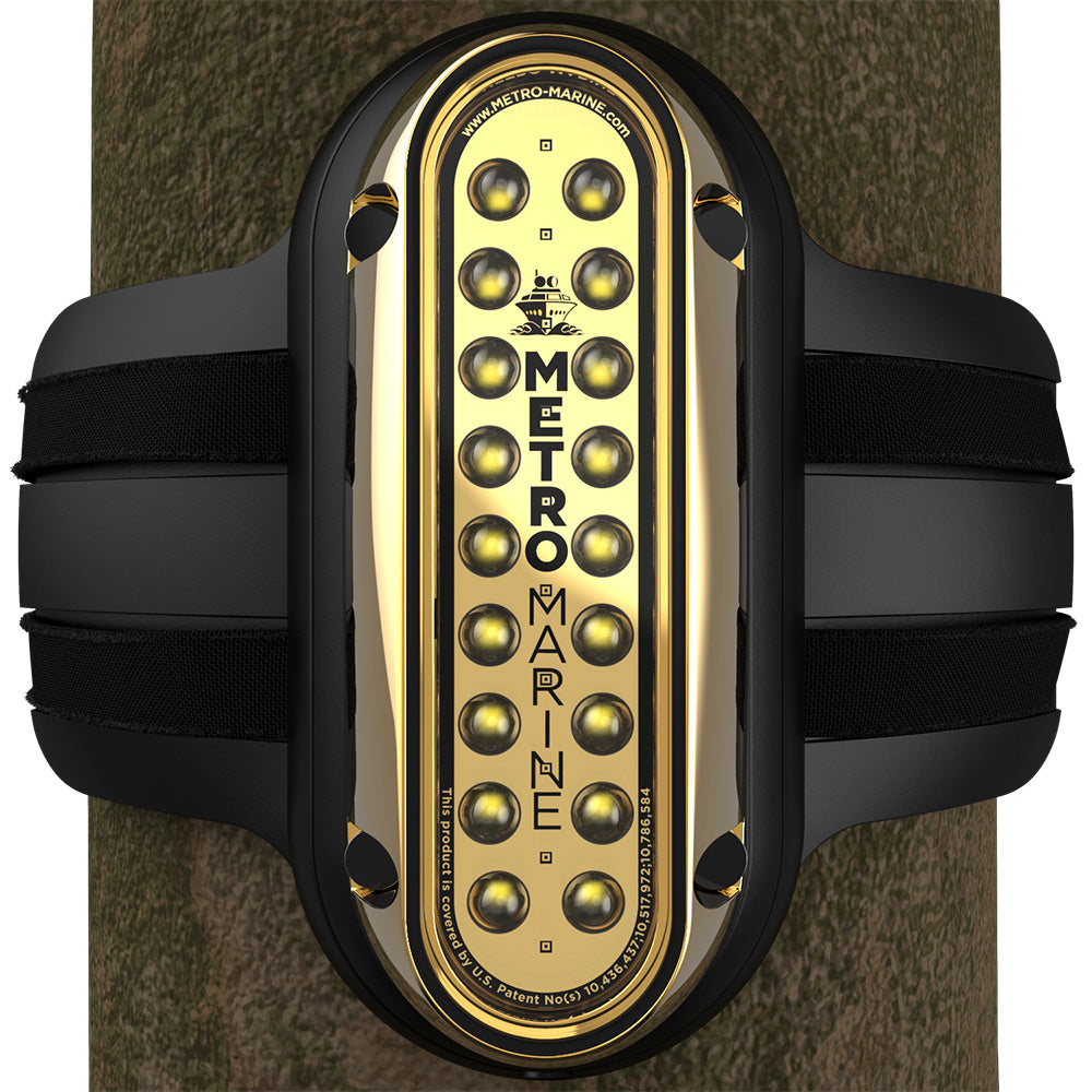 Metro Marine High-Output Vertical Piling Mount Light w/Intelligent Monochromatic LEDs - White, 45° Beam F-PME1-V-W3-45