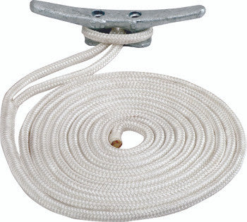 Sea Dog Marine Double Braid Nylon Line 3/8X15' White (302110015Wh-1)