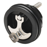 Whitecap Compression Handle - Nylon Black/SS - Locking 6228BC