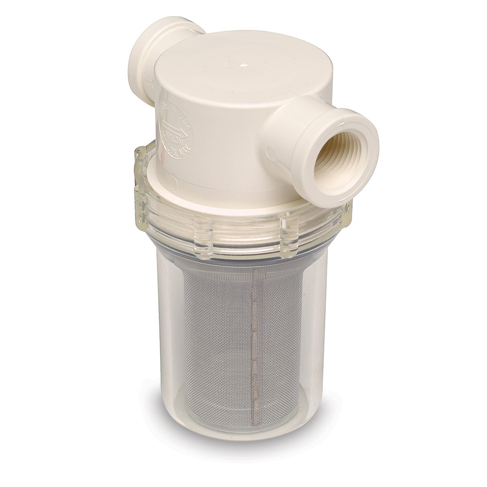 Shurflo by Pentair 1/2" Raw Water Strainer w/Bracket & Fittings - 50 Mesh Screen 253-121-01