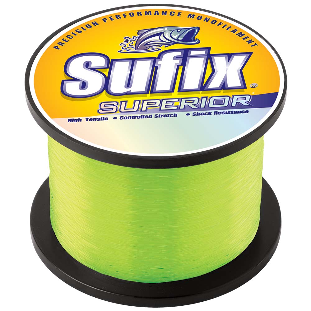 Sufix Superior Hi-Vis Yellow Monofilament - 50lb - 4810 yds 650-150