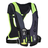 Onyx Impulse A/M 33 All Clear w/Harness Auto/Manual Inflatable Life Jacket - Grey 134300-701-004-21
