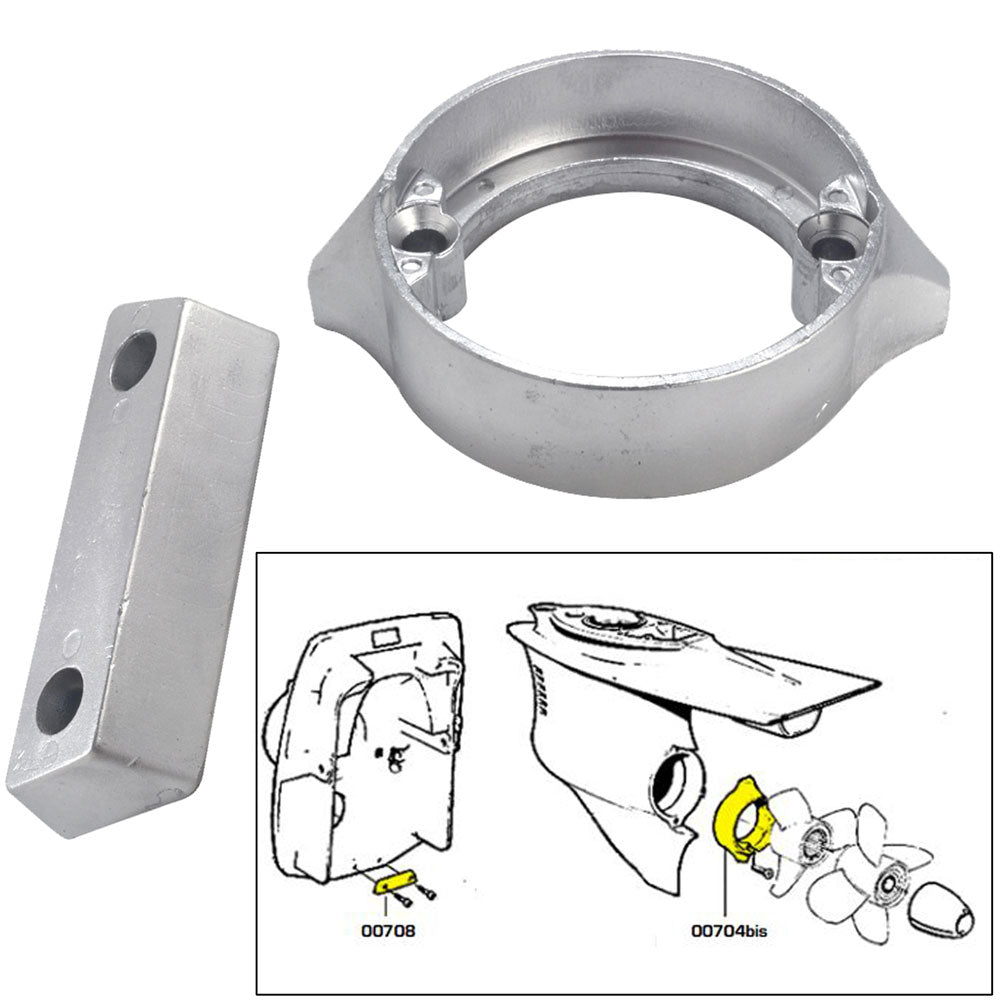 Tecnoseal Anode Kit w/Hardware - Volvo Duo-Prop 290 - Magnesium 20706MG