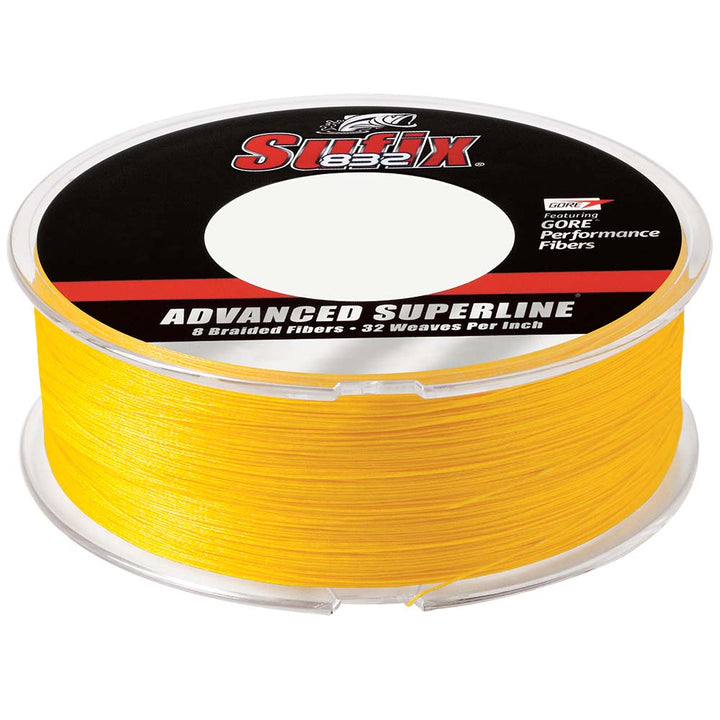 Sufix 832® Advanced Superline® Braid - 6lb - Hi-Vis Yellow - 600 yds 660-206Y