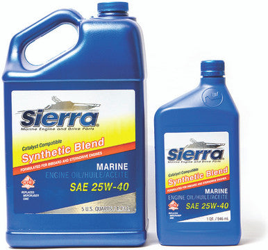 Sea Star Solutions Ctlst Oil 25W40 Synthetic Blnd Quart - Sierra Marine Engine Parts - 18-9440Cat-2 (118-9440Cat-2)