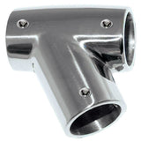 Whitecap 1" O.D. 60° SS Tee - Right 6145C