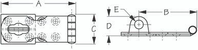 Sea Dog Marine Stainless Steel Hasp 3-11/16" (221124-1)