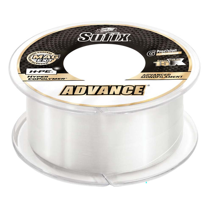 Sufix Advance® Monofilament - 12lb - Clear - 330 yds 604-112