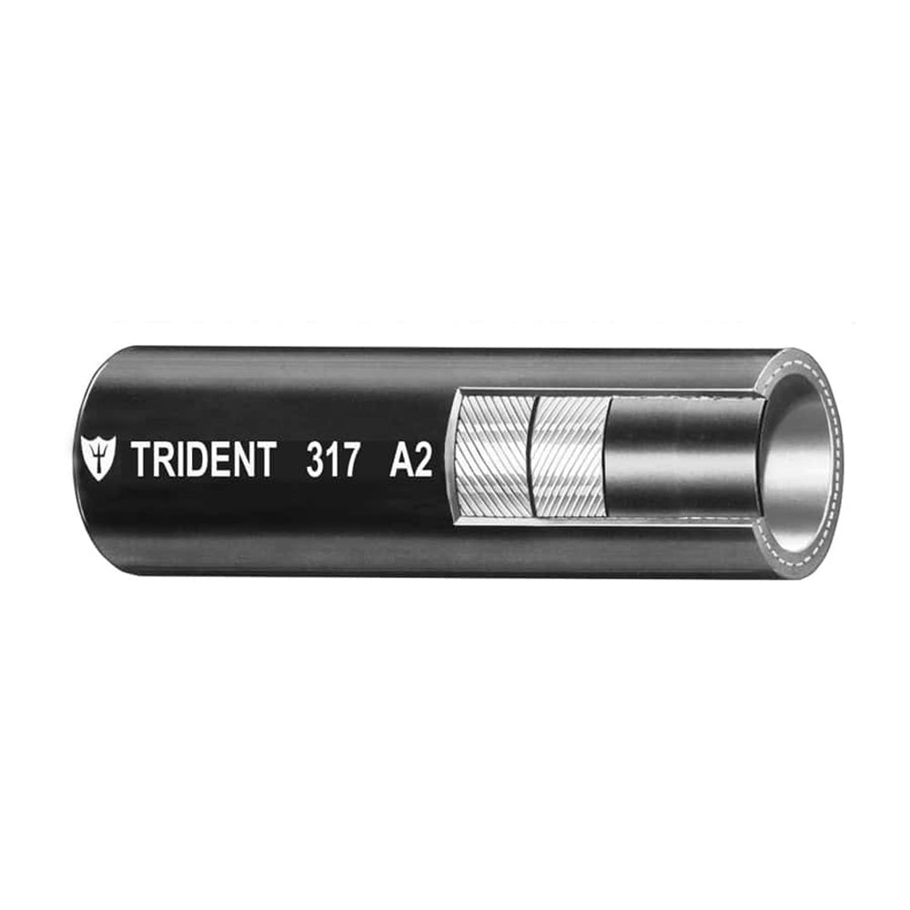 Trident Marine 5/8" x 50' Boxed Type A2 Fuel & Vent Line Hose - Black 317-0586