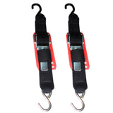 Rod Saver Paddle Buckle Trailer Tie-Down w/Vinyl Pad - 2" x 4' - Pair 2PB4VP