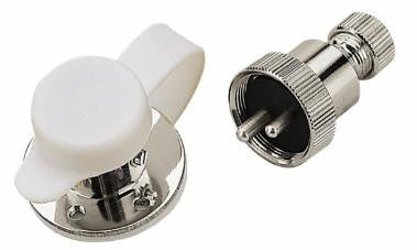 Sea Dog Marine Chrome Brass Connector 3 Amp 4-Pin (426264-1)