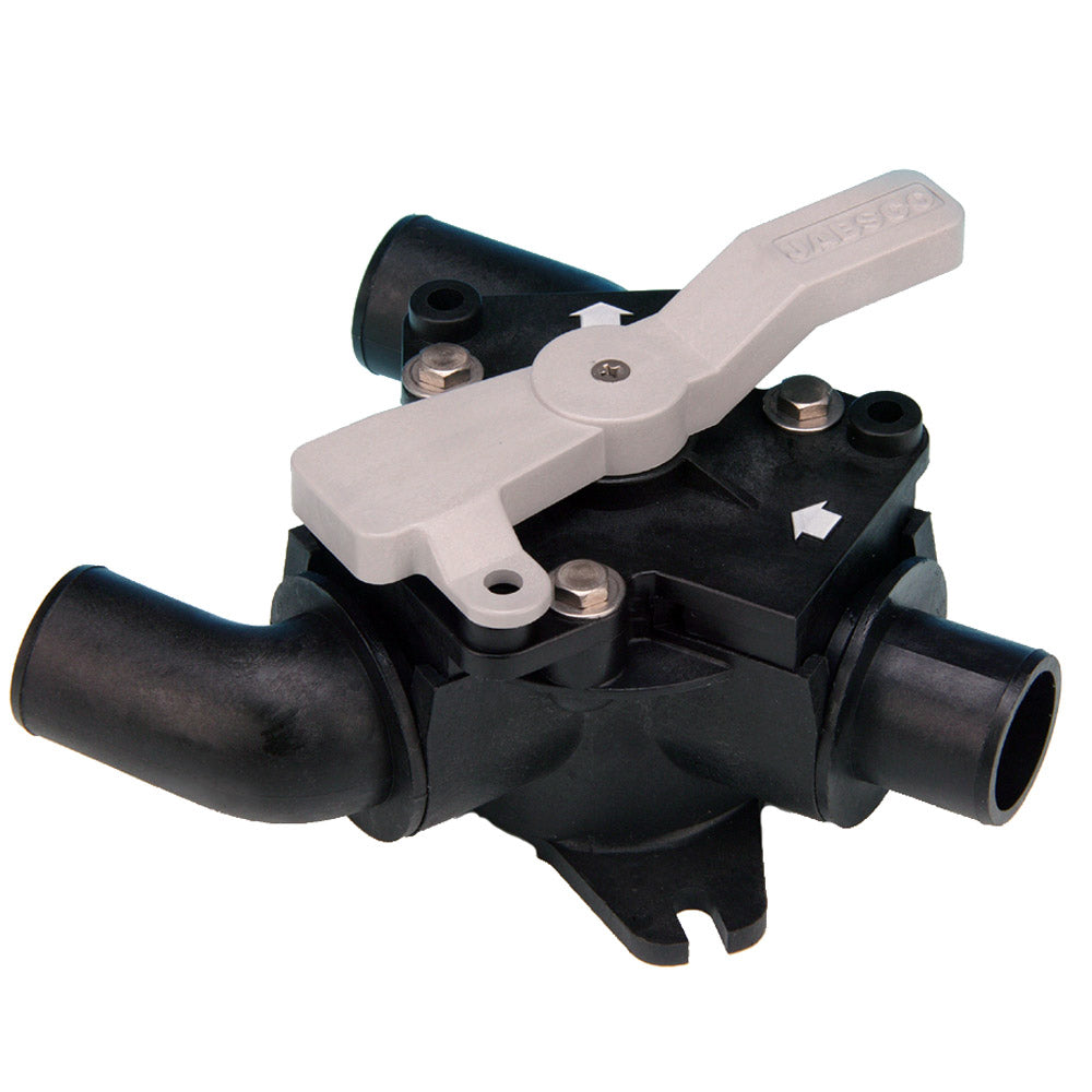 Jabsco Waste Diverter Y-Valve, 1-1/2 in Ports, 1 in Inlet