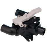 Jabsco Waste Diverter Y-Valve, 1-1/2 in Ports, 1 in Inlet
