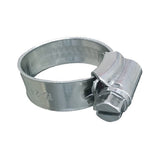Trident Marine 316 SS Non-Perforated Worm Gear Hose Clamp - 3/8" Band - 7/16"–21/32" Clamping Range - 10-Pack - SAE Size 4 705-0561