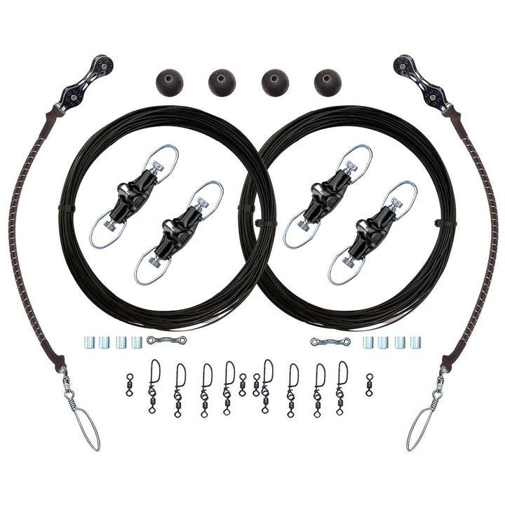 Rupp Double Rigging Kit w/Nok-Outs - 320' Black Mono CA-0026-MO