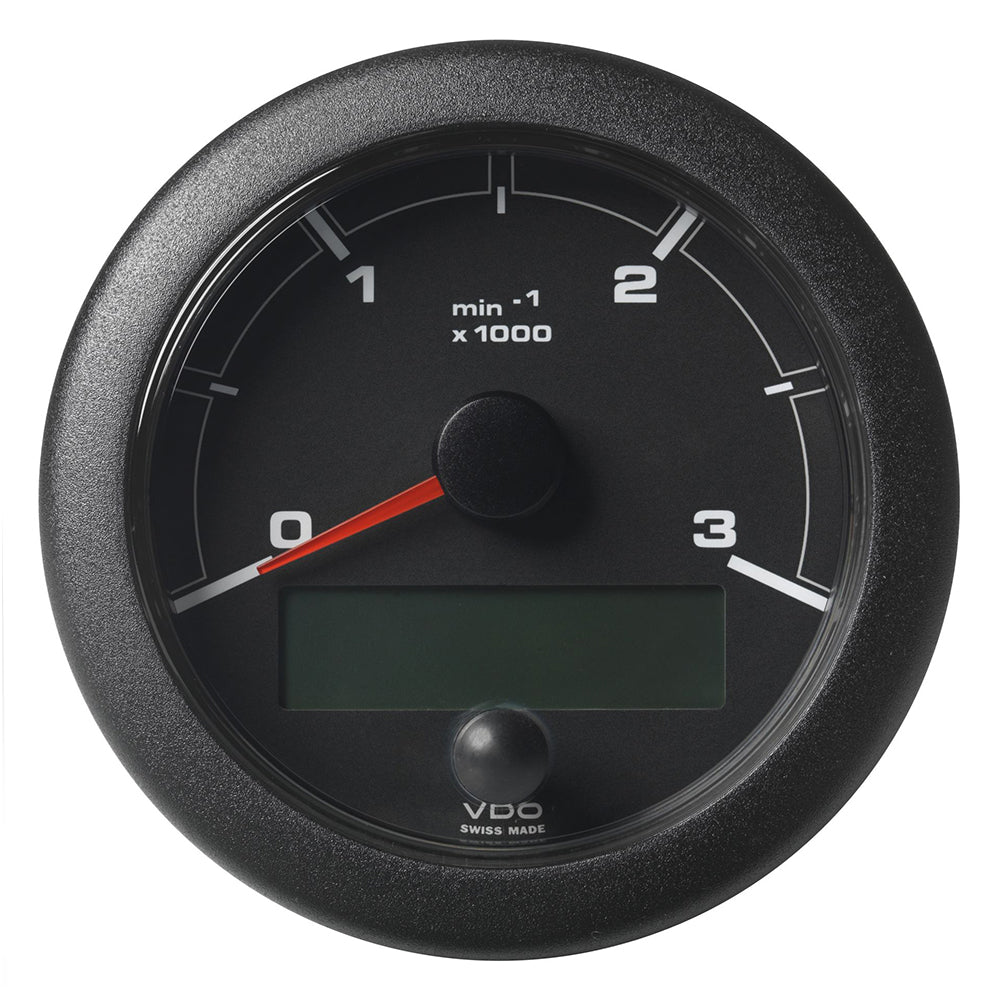 Veratron 3-3/8" (85mm) OceanLink Tachometer 3000 RPM - Black Dial & Bezel A2C1065660001