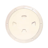 Beckson 8" Smooth Center Screw-Out Deck Plate - Beige DP80-N