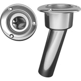Mate Series Stainless Steel 15° Rod & Cup Holder - Open - Round Top C1015ND