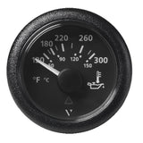 Veratron 52MM (2-1/16") ViewLine Oil Temperature Gauge 120-300°F - Black Dial & Bezel A2C59514165