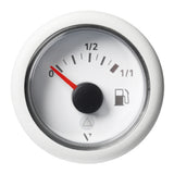 Veratron 52mm (2-1/16") ViewLine Fuel Tank Level Gauge - 0 to 1/1 - White Dial & Round Bezel A2C59514182